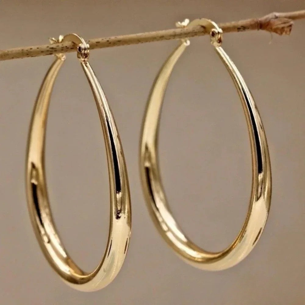 Dell | Retro Hoop Earrings