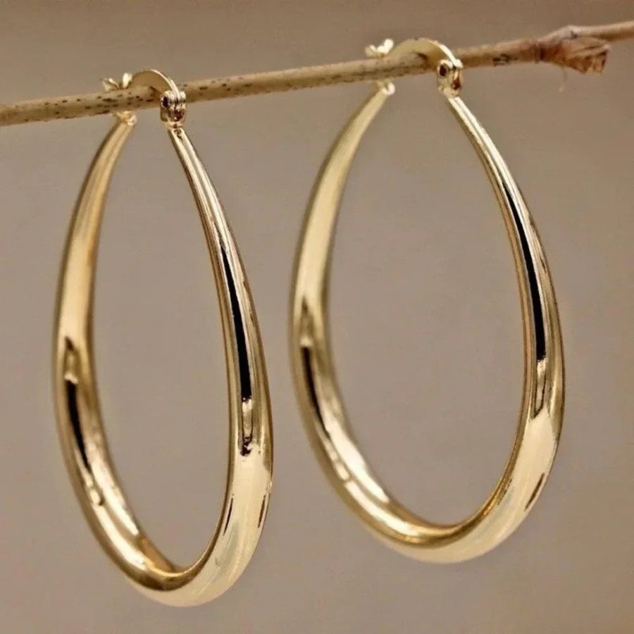 Dell | Retro Hoop Earrings