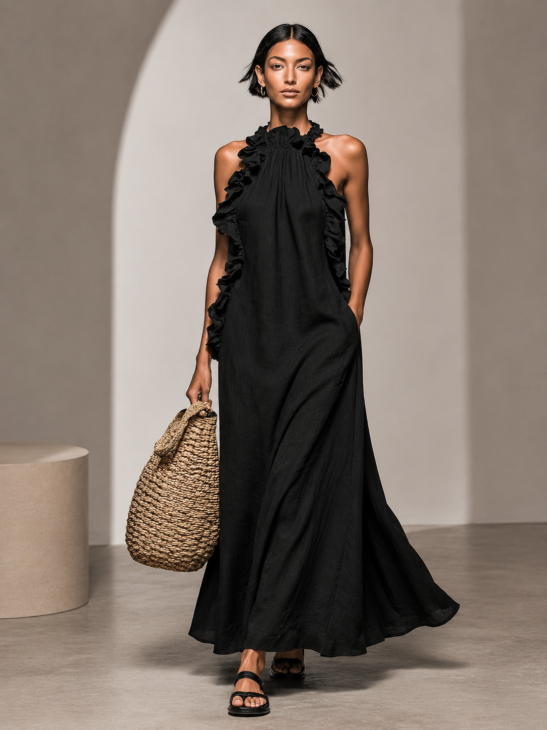DOROTA | Maxi Dress with Pockets