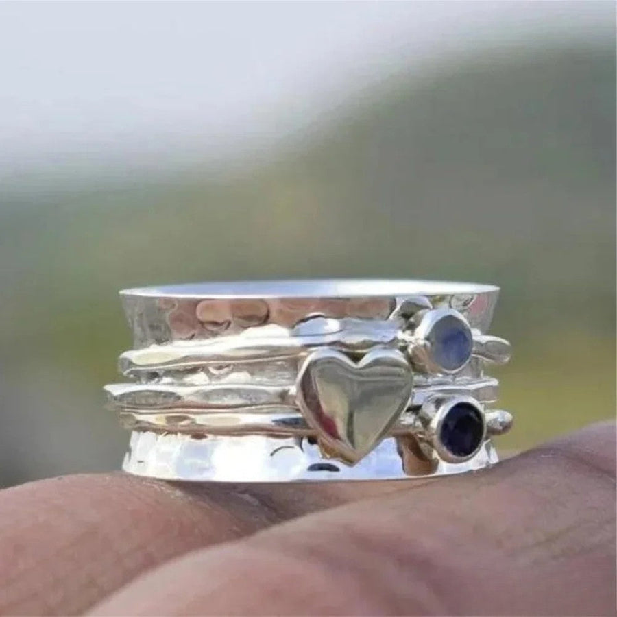 Xylia | Heart-Shaped Spinner Ring