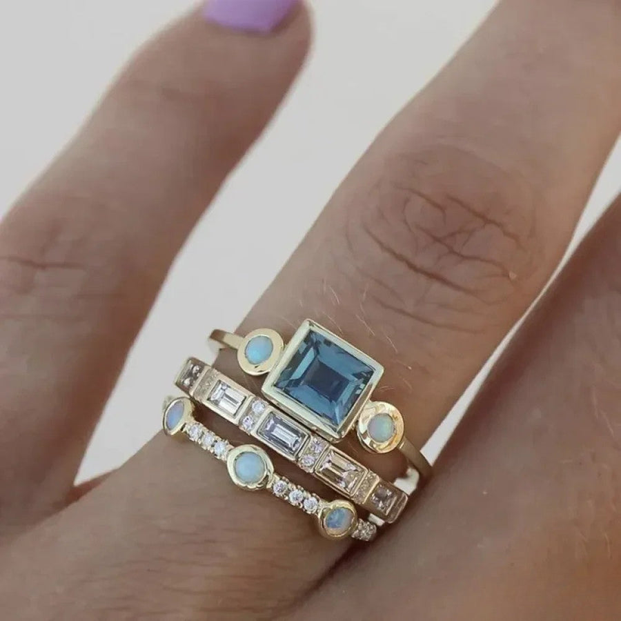 Uma | Retro Blue Ring