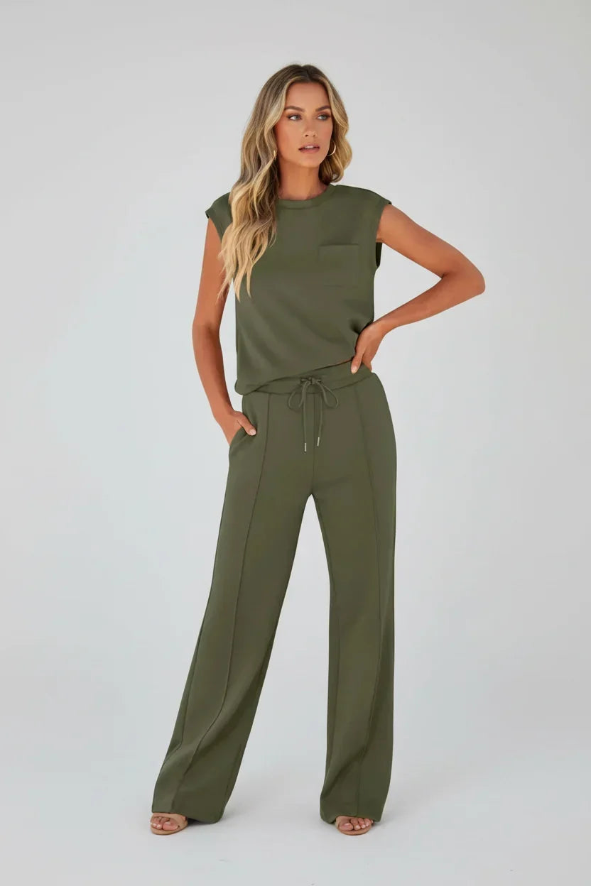 Pruella | Army Green Two-Piece Set