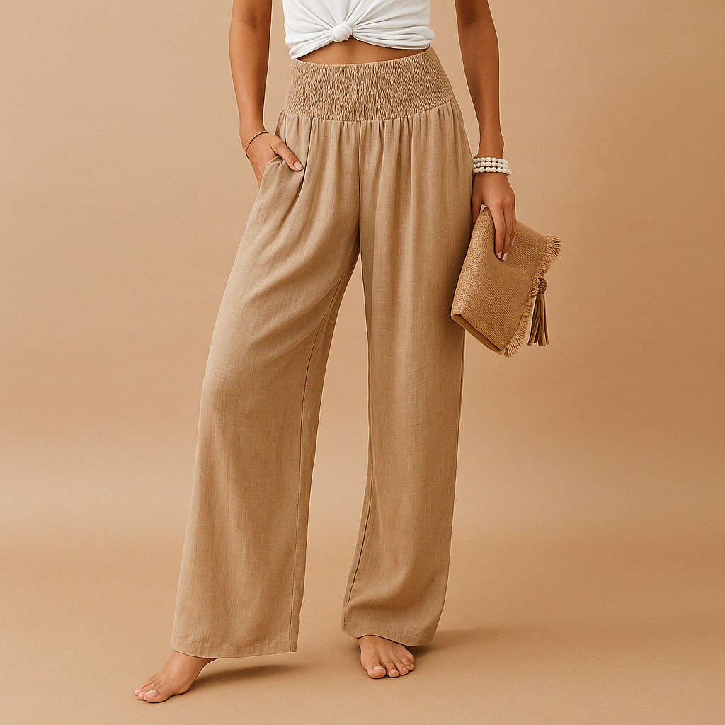 Farrow | Wide Leg Elastic Waist Pants