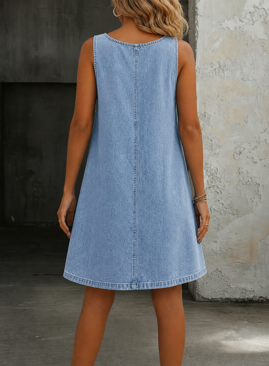 Lisa | Casual Denim Overall Dress