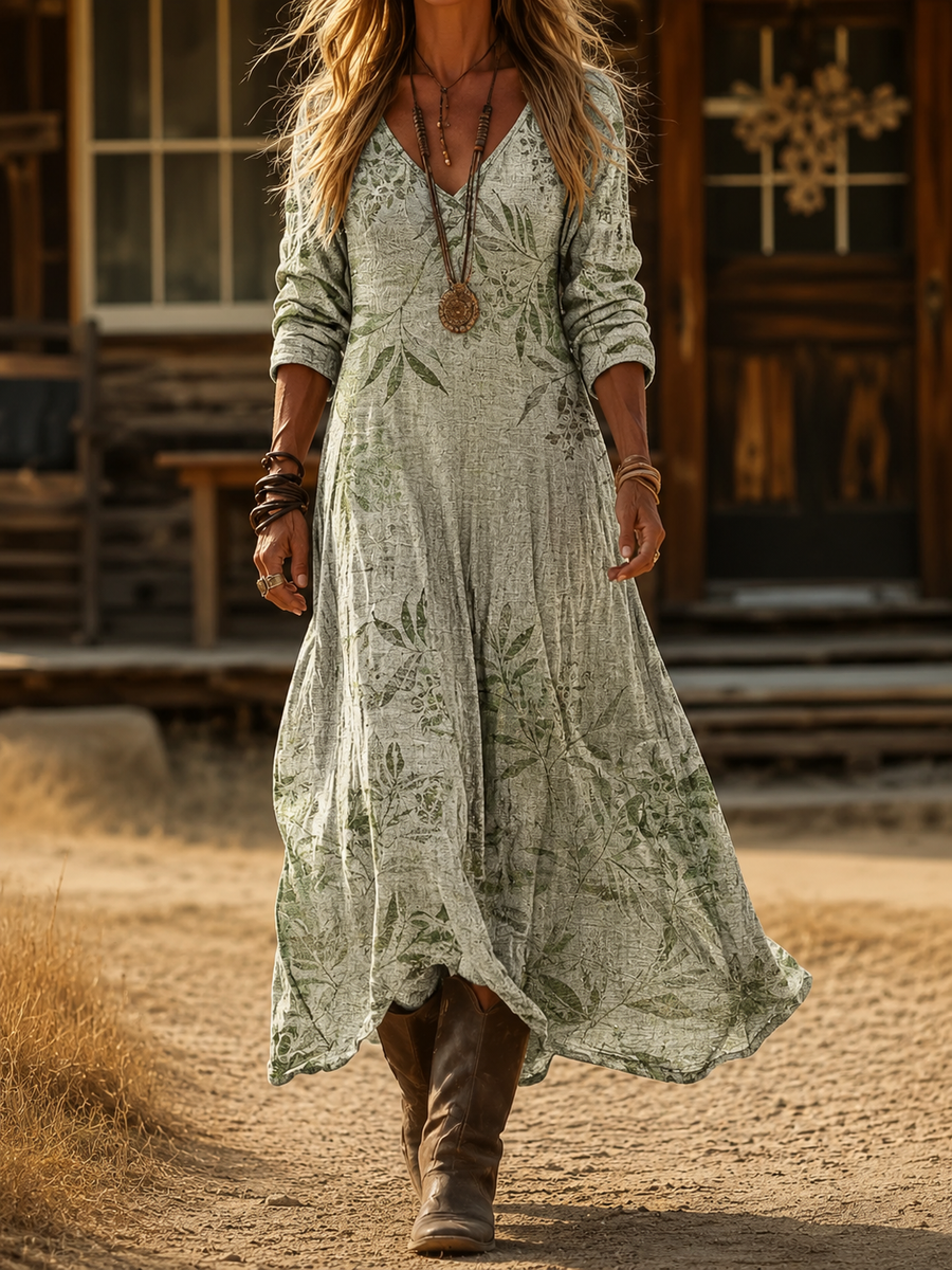 Camelot | Vintage Bohemian Autumn Dress