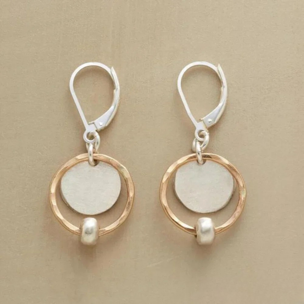 Addie | Vintage Pearl Earrings with Gold and Silver Plating