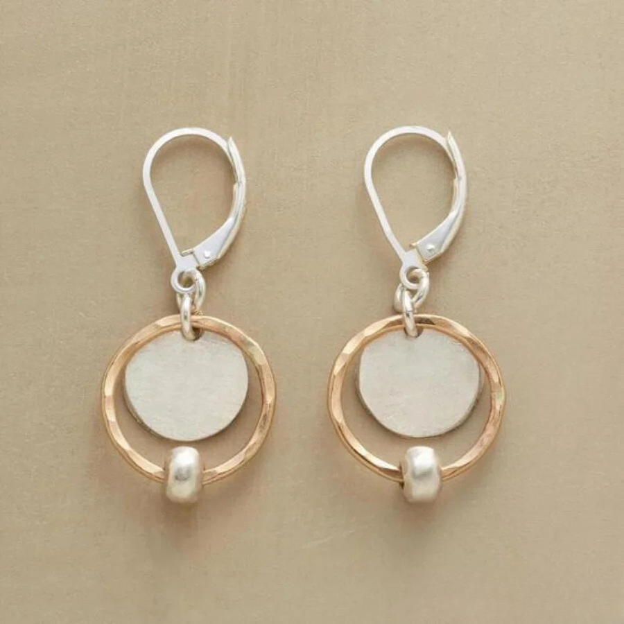 Addie | Vintage Pearl Earrings with Gold and Silver Plating