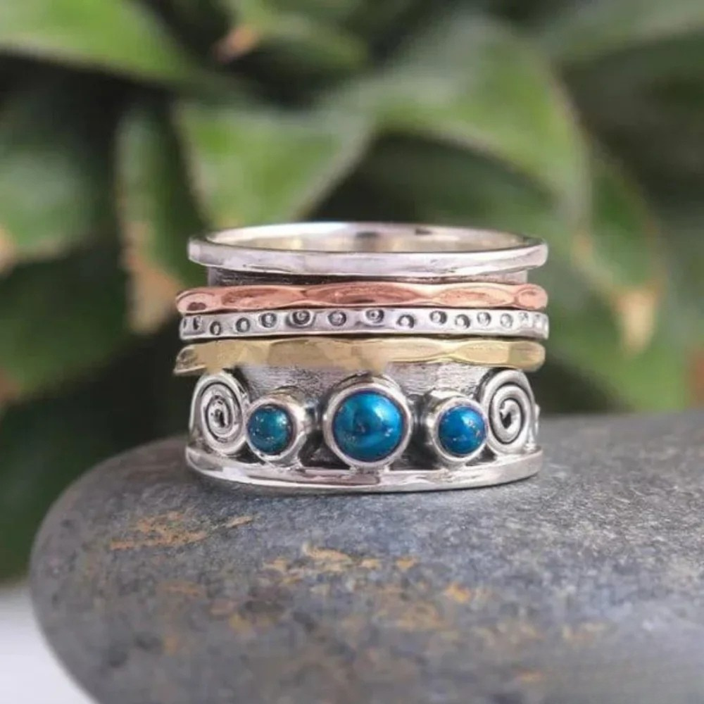 Rosamund | Bohemian Sapphire Meditation Ring