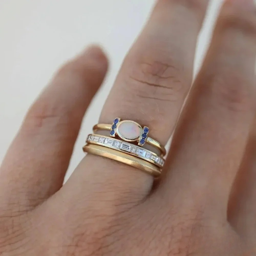 Bex | Set of Vintage Gold Opal Rings