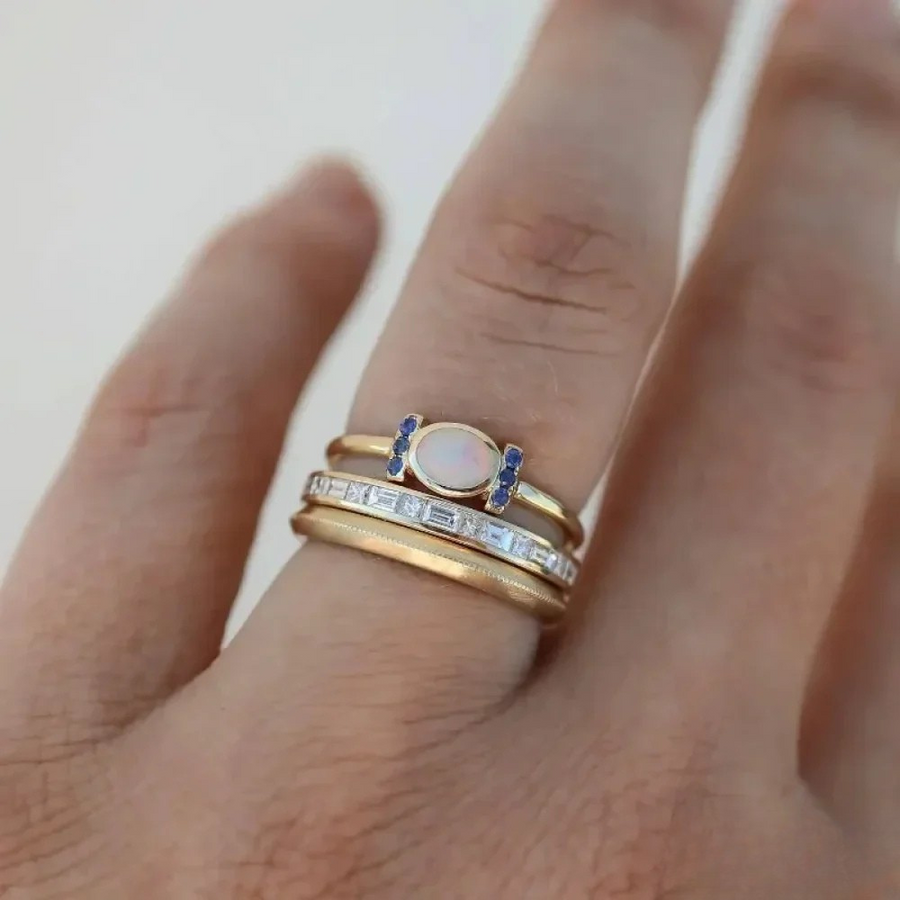Bex | Set of Vintage Gold Opal Rings