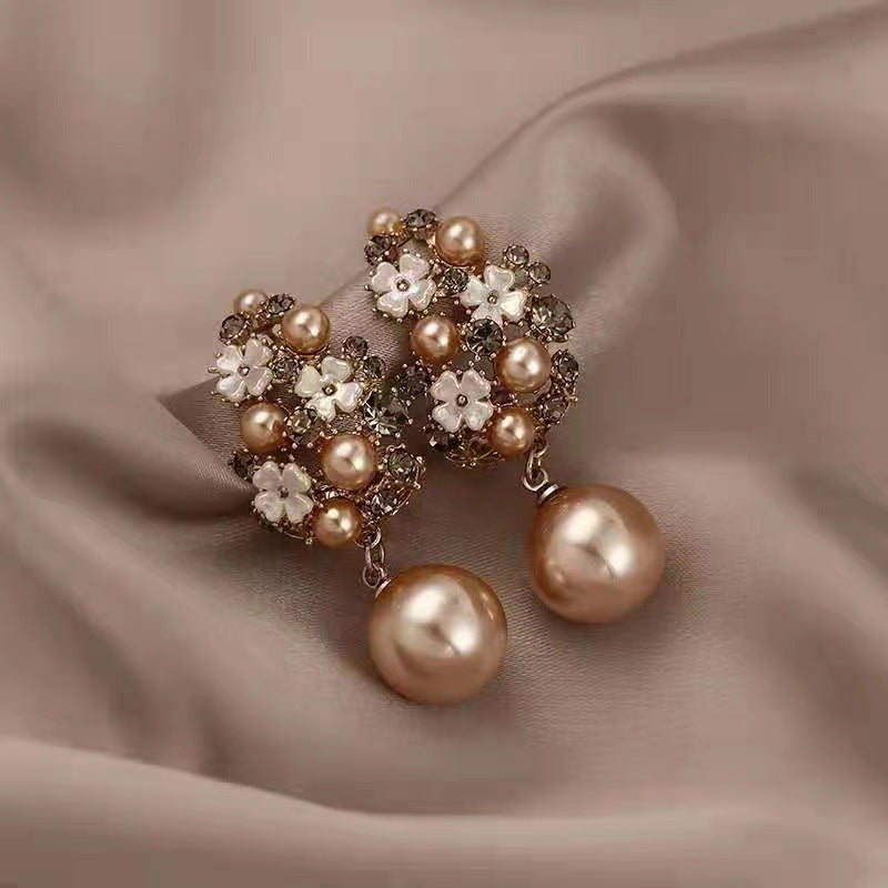 Prue | Elegant Earrings with Floral Beads