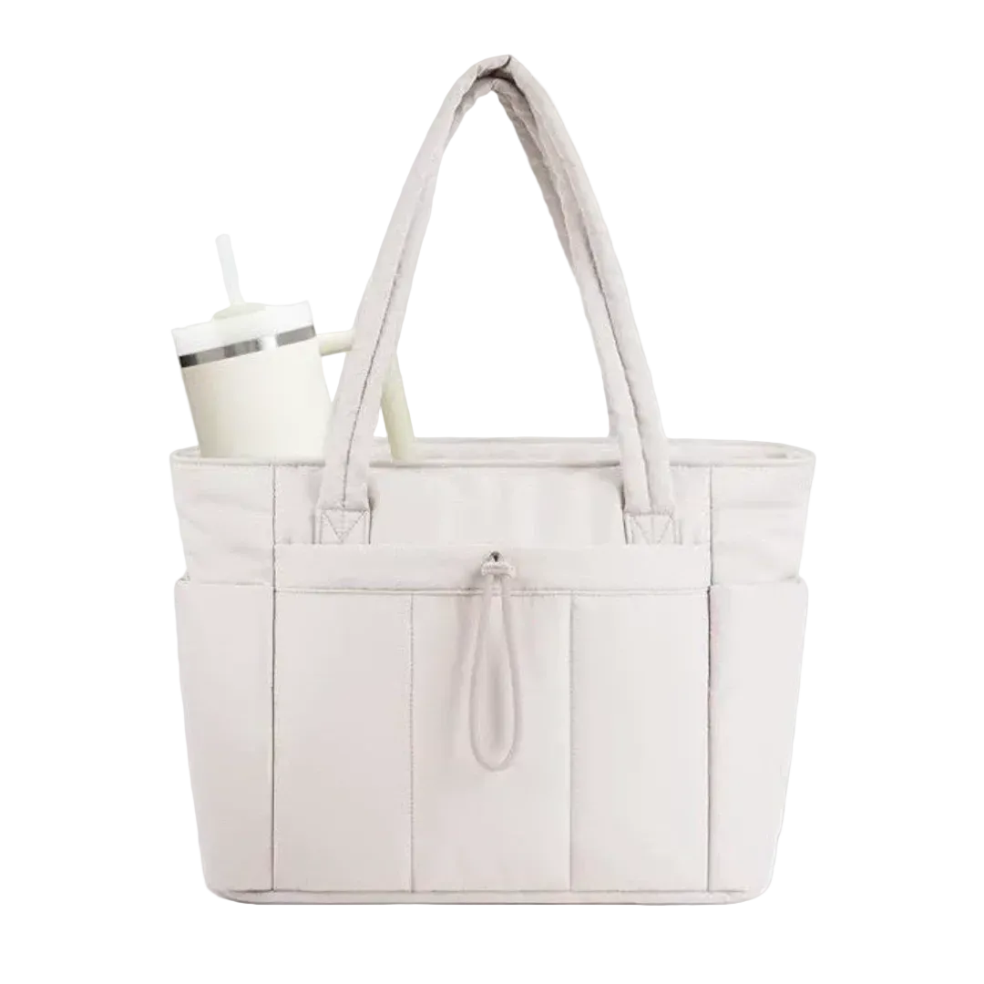 Carinthia | Off-White Quilted Tote
