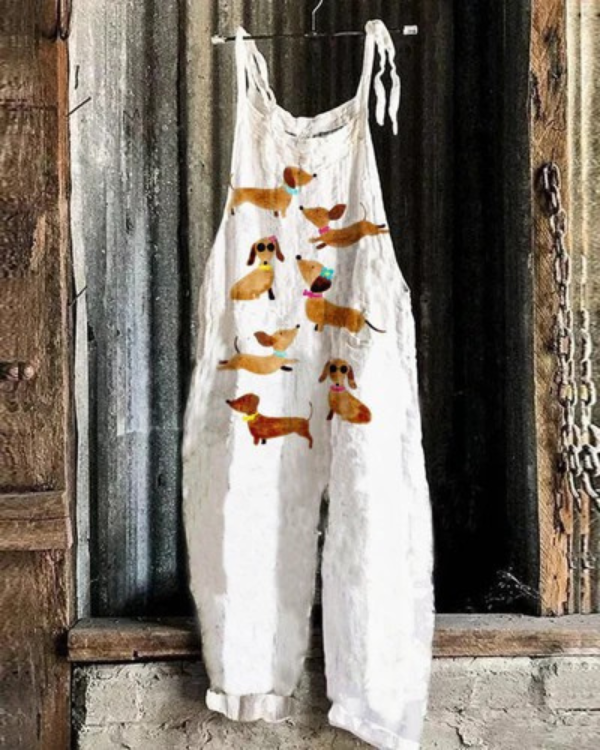 Biscotti | Dachshund Artisan Overalls