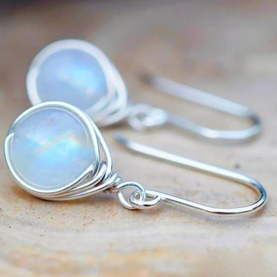 Goldie | Retro Moonstone Earrings
