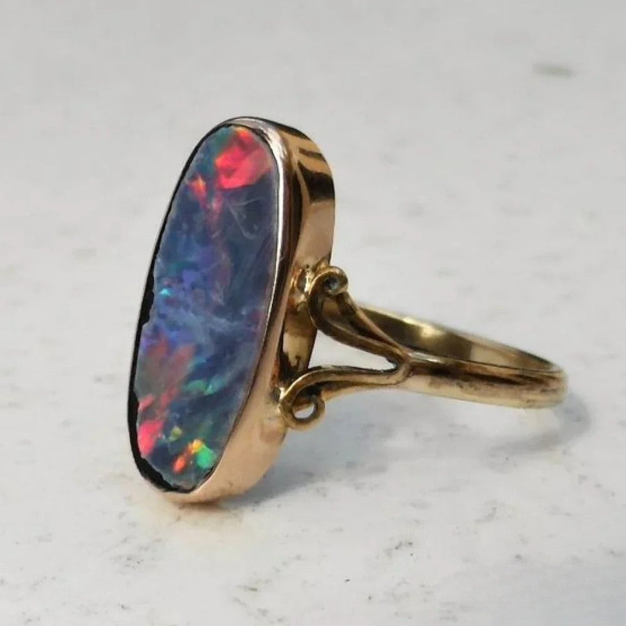 Clio | Retro Bunter Opal Ring