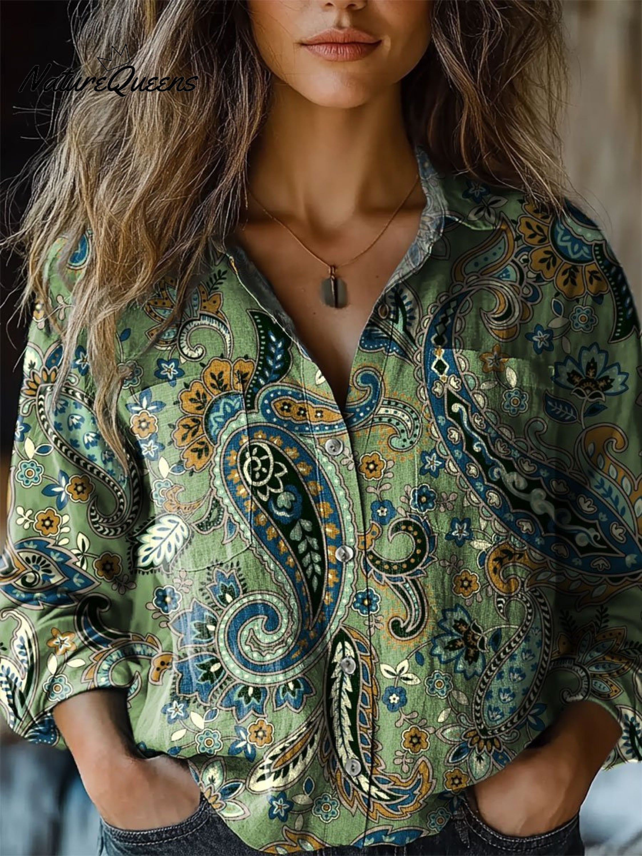 Hartsop | Paisley Art Print Cotton Top
