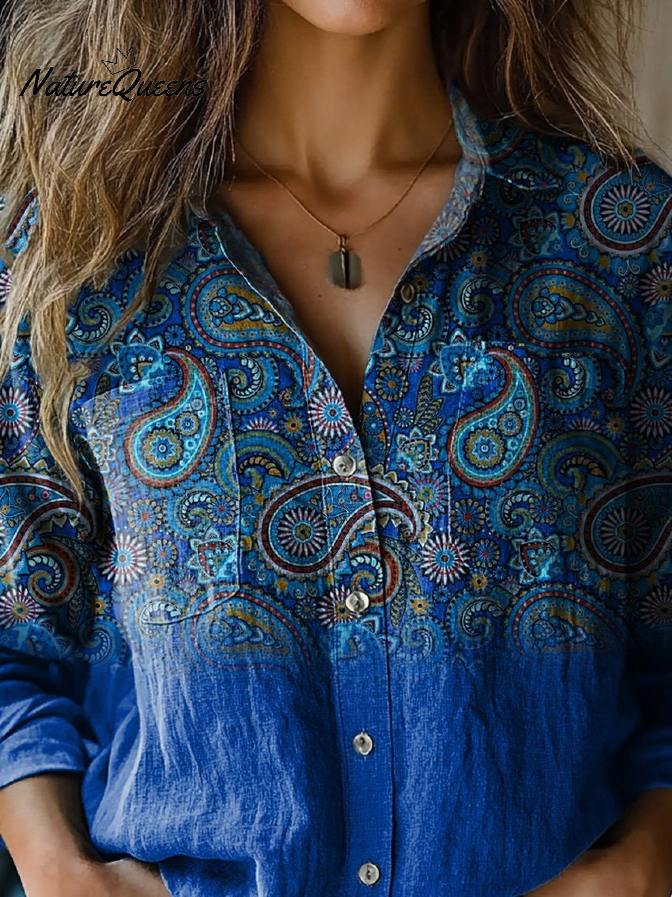 Fairfield | Ethnic Print Cotton Blouse