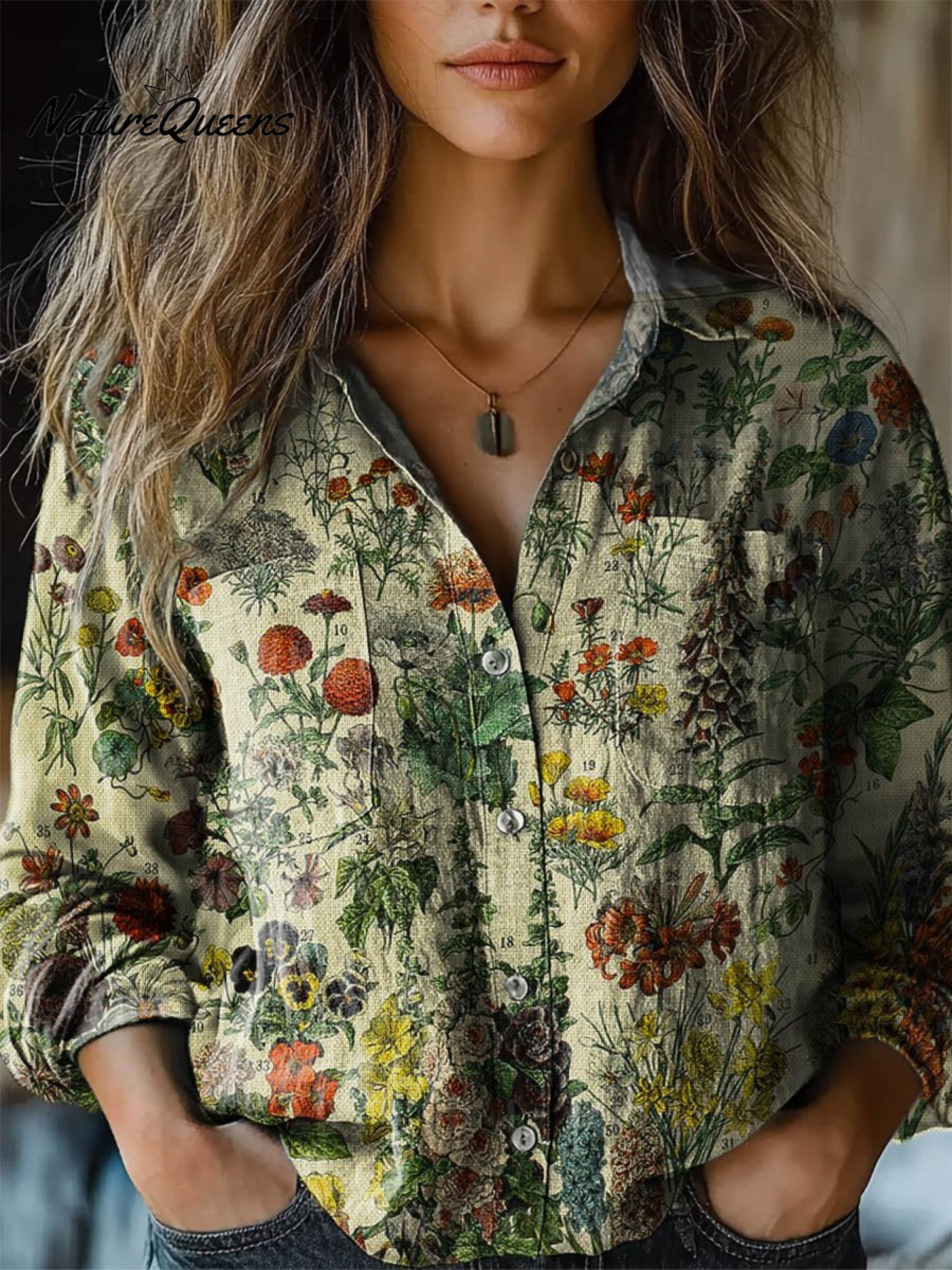 Fleetwith | Dreamy Print Cotton Blouse