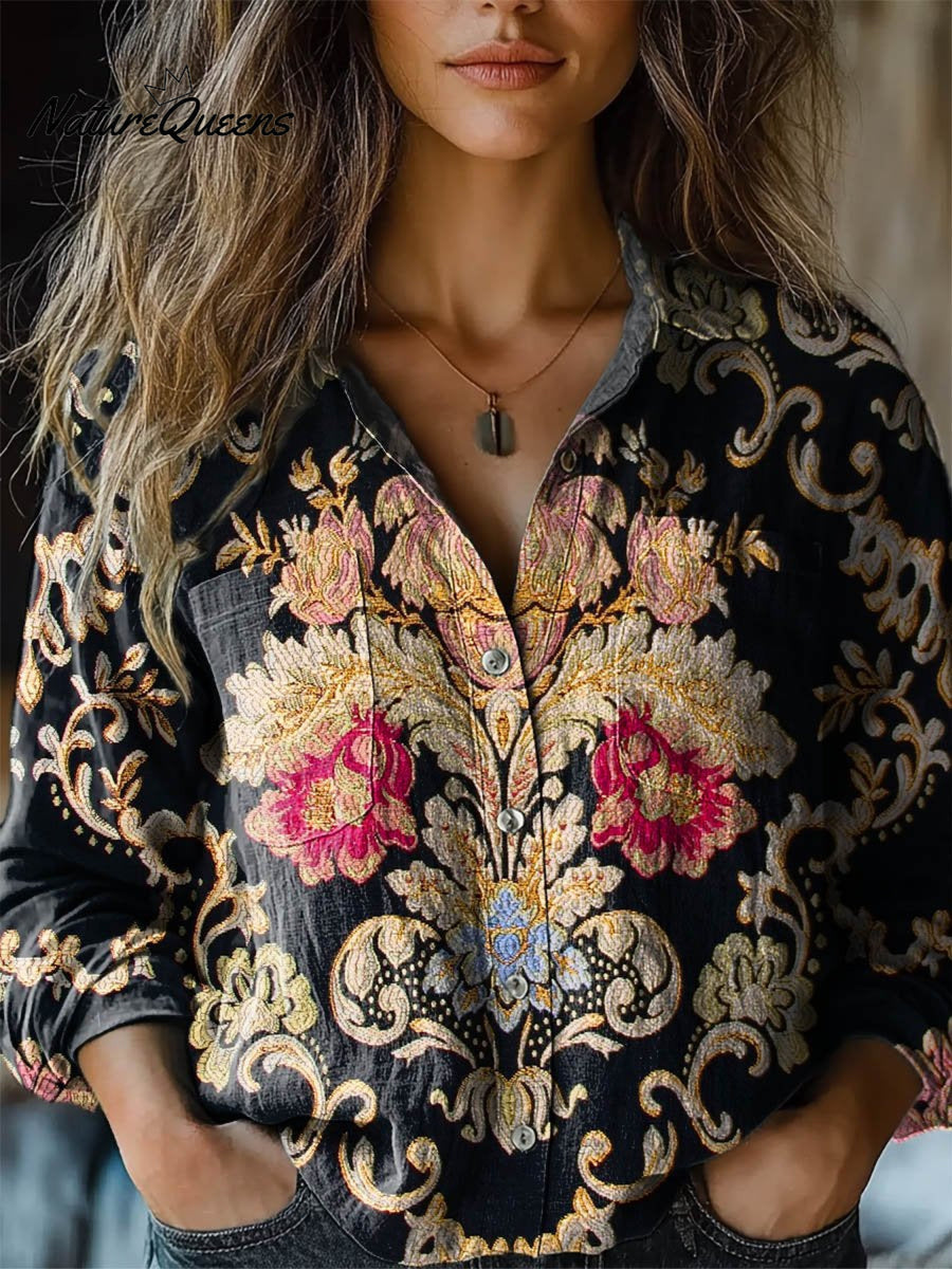 Codale | Vintage Floral Long Sleeve Top