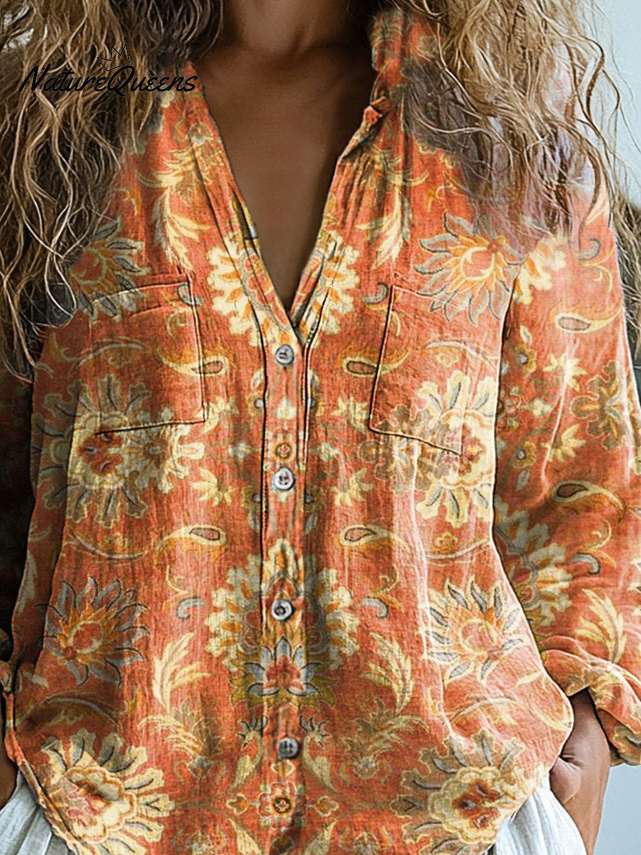 Ambleside | Floral Print Cotton Shirt
